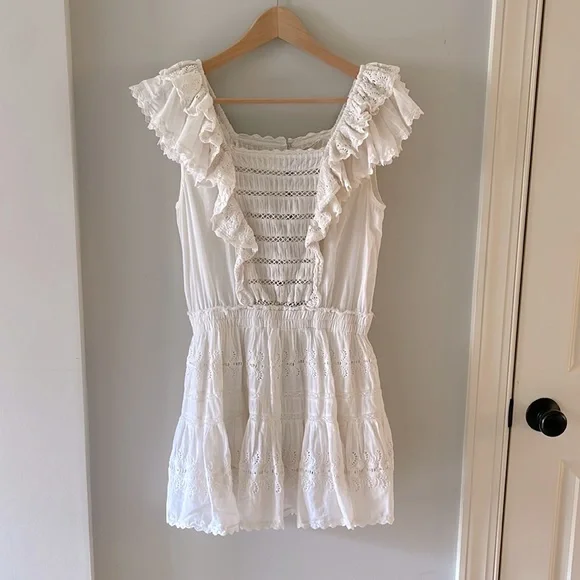 knee length dresses for ladies Stella Mini Dress - Baby Pink, Green and White main image 1